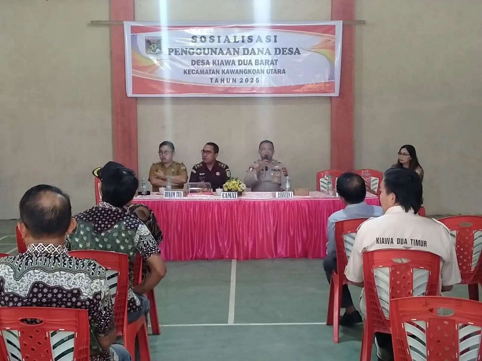 Kapolsek Kawangkoan Tekankan Peran Kepolisian dalam Pengawasan Penggunaan Dana Desa 2025